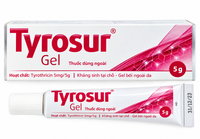 Gel bôi điều trị nhiễm khuẩn ngoài da Tyrosur 5mg/5g (Tuýp 5 gram)