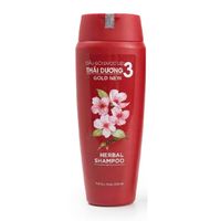 Dầu gội Dược liệu Thái Dương 3 Gold Hoa Đào (Chai 200ml)