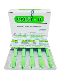 Thuốc ngừa loãng xương Calci D Mekophar (Hộp 100 viên)