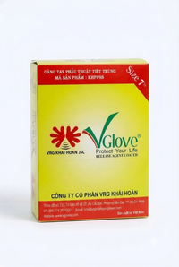 Găng tay phẫu thuật Vglove size 7.5 (Hộp 50 gói x 2 cái)