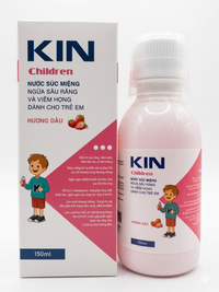 Nước Súc Miệng Ngừa Sâu Răng và Viêm Họng KIN Children (Chai 150ml)