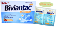 Thuốc kháng acid dạ dày Biviantac mới vị dưa gang (Hộp 30 gói)