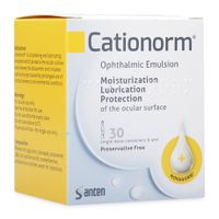 Nhũ tương nhỏ mắt Cationorm (Hộp 30 ống)