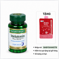 Viên uống hỗ trợ giấc ngủ Melatonin Nature's Bounty (Chai 60 viên)