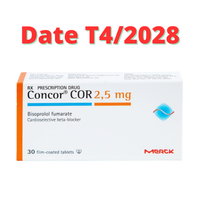 Thuốc hạ huyết áp Concor 2.5 (Hộp 30 viên)