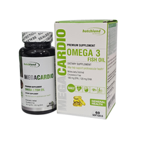 Dầu cá omega 3 Mega Cardio Hotchland (Chai 60 viên)