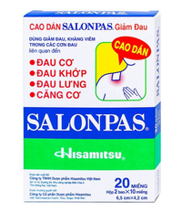 Miếng dán giảm đau Salonpas (Hộp 20 miếng)