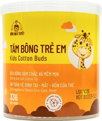 Tăm bông Cotton Buds For Kid Bông Bạch Tuyết (Hũ 336 que)