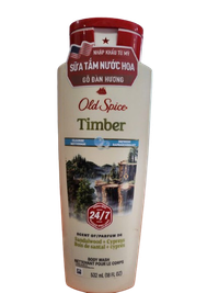 Sữa tắm Old Spice Timber hương gỗ (Chai 532ml)