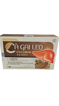 Hỗ chức năng gan Cà Gai Leo Cucumin Xạ Đen (Hộp 60 viên))