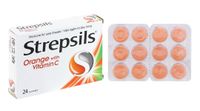 Viên ngậm ho Strepsils cam (Hộp nhỏ)