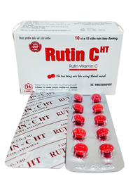Viên uống hỗ trợ bền thạch mạch máu Rutin C HT (Hộp 100 viên)