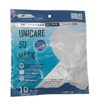 Khẩu trang 5D Unicare 5D Mask trắng (Gói 10 cái)