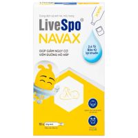 Dung dịch vệ sinh tai mũi họng LiveSpo Navax (Hộp 10 ống)