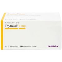 Thuốc điều trị cường giáp Thyrozol 5 (Hộp 100 viên)
