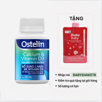 Viên uống bổ sung calci d3 Ostelin (Chai 60 viên)