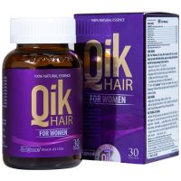 Viên uống hỗ trợ tóc, móng Qik Hair (Chai 30 viên)