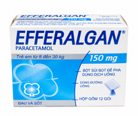 Thuốc giảm đau, hạ sốt Efferalgan 150 (Hộp 12 gói)