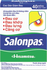 Miếng dán giảm đau Salonpas (Hộp 40 miếng)