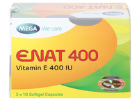Thuốc bổ sung vitamin E Enat 400 (Hộp 30 viên)