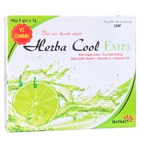 Bột thanh nhiệt Herba Cool Extra vị chanh (Hộp 5 gói)