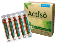 Dung dịch uống hỗ trợ giải độc gan Actisô 10ml Hậu Giang (Hộp 10 ống)