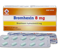 Thuốc ho Bromhexine 8 Đồng Tháp (Hộp 30 viên)