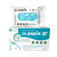 Khăn lau hạ sốt Dr Papie 3Mo Plus Starmed (Hộp 5 gói)