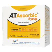 Siro bổ sung vitamin C A.T Ascorbic (Hộp 30 ống 10ml)