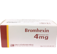 Thuốc ho Bromhexin 4 Dược phẩm 3/2 (Hộp 200 viên)