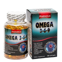 Viên uống bổ não, tim, mắt Omega 3-6-9 Pharmekal (Chai 100 viên)