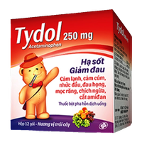 Thuốc giảm đau, hạ sốt Tydol 250 (Hộp 12 gói)