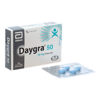 Thuốc điều trị rối loạn cương dương Daygra 50 (Hộp 4 viên)