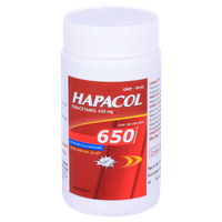 Thuốc giảm đau, hạ sốt Hapacol 650 (Chai 100 viên)