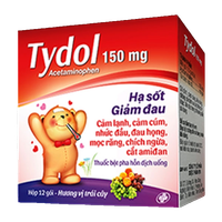 Thuốc giảm đau, hạ sốt Tydol 150 (Hộp 12 gói)