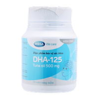 Viên uống bổ não, tim, mắt DHA-125 Mega (Chai 30 viên)
