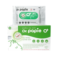Khăn lau hạ sốt Dr Papie 0 Plus Starmed (Hộp 5 gói)