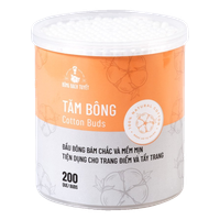 Tăm bông Cotton Buds Bông Bạch Tuyết (Hũ lớn)